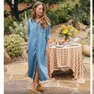 Frank and Eileen Rory Maxi Denim Shirt Dress